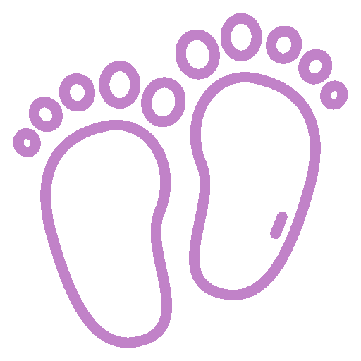 empreinte de pied de bébé